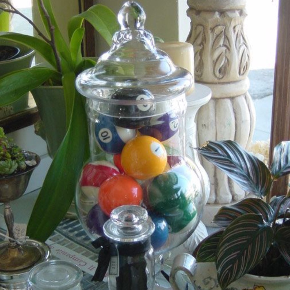 MCM Vintage billard  balls with patina
